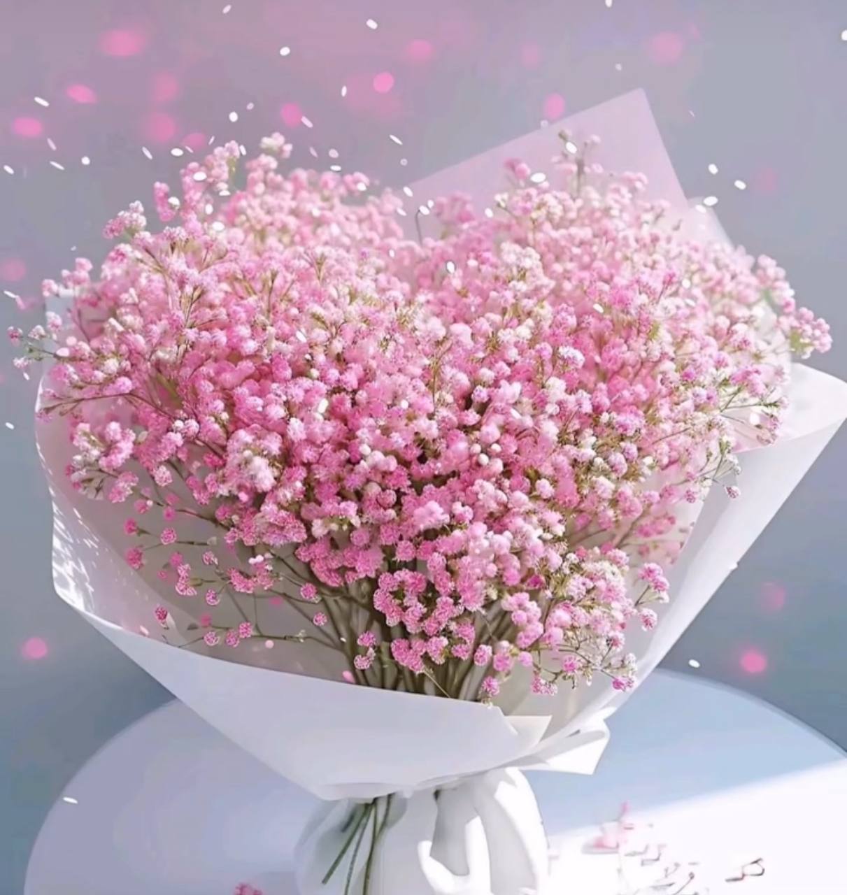 Букет з гіпсофіл