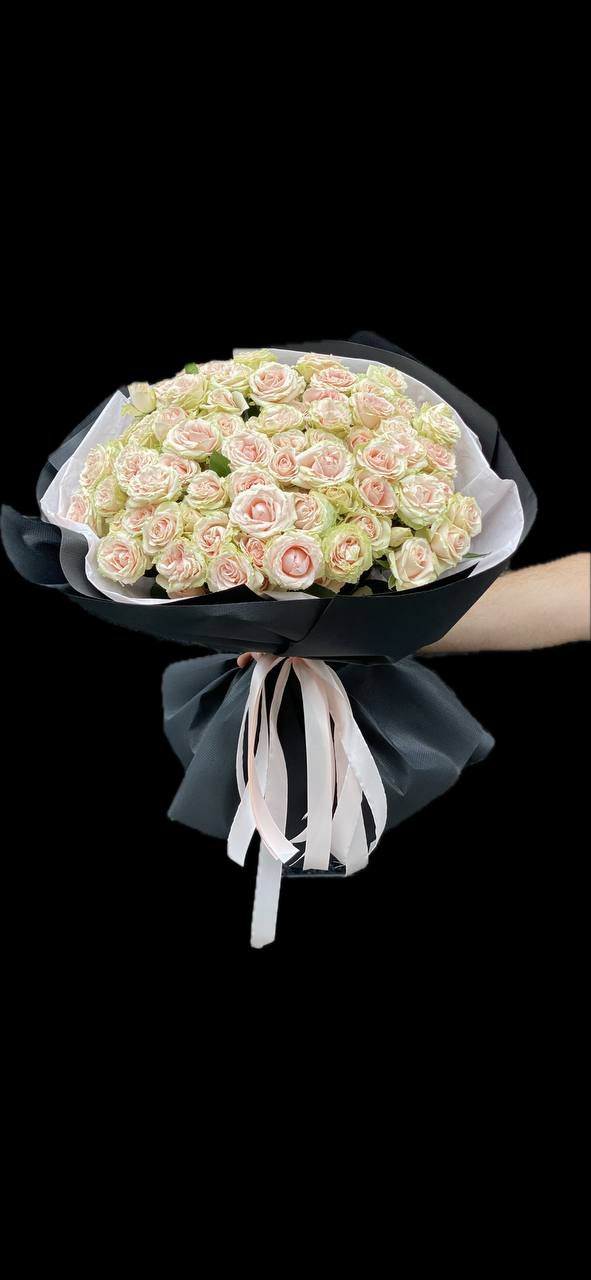 Кущова троянд 21шт оформленням від